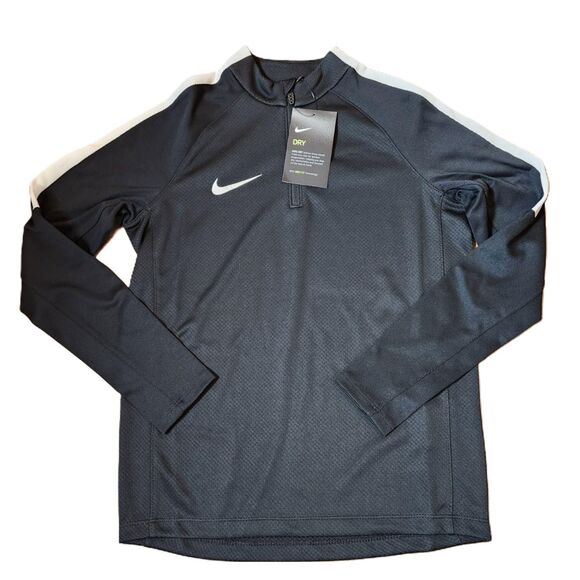 Nike Dri-Fit Youth Medium Black Quarter Zip – Embroidered Logo, Long Sleeve - Picture 1 of 8